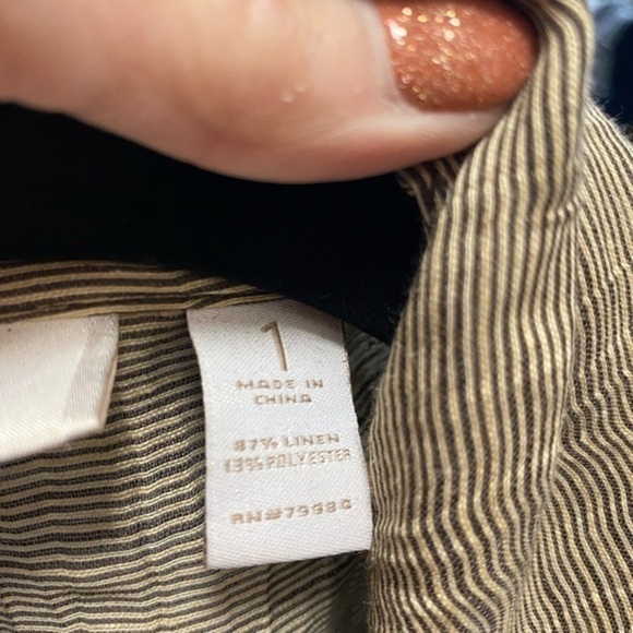 Chico’s Taupe Winched Waist Lightweight Jacket. - Picture 6 of 13